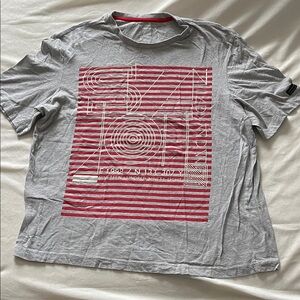 SeanJohn Gray and Red Graphic Men's Shirt